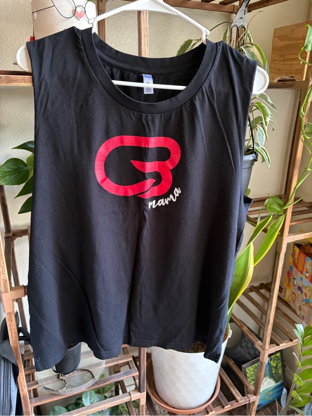 Cyclebar Black Tank Top with Red Logo
